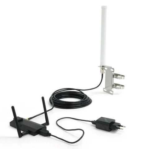ALFA WiFi CampPro 4 (Nano Duo) 2024 Version Dual Band Signal Repeater / Booster / Amplifier / Range Extender for RVs and Marinas