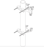2-Point Antenna Mounting Kit with Downtilt Bracket