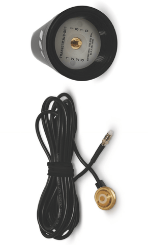 3.3" NMO (Non Magnetic Option) Vehicle Roof Antenna w/ 17 ft. Cable