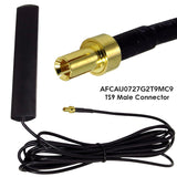 Covert Patch Antenna w/ Glass Mount for Cellular 2G, 3G, 4G, LTE, WiFi