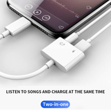 Audio Converter Plus Charging Capability 3.5 mm to Lightning Adapter & Charger for Apple iPhones and iPads