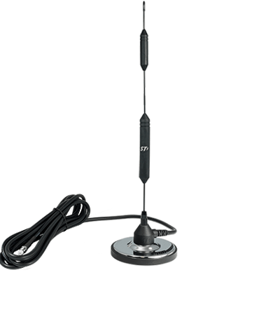 Automotive Cellular Antenna, 3.25" Mag. Base, 14" Tall, 18 ft. Cab., MCT Connector