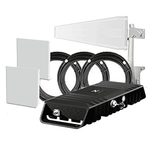 Sprint New T-Mobile Cel-Fi GO X Two Directional Interior Antennas, and Yagi Exterior Antenna Home Office Building Cell Phone Signal Booster