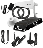 Cel-Fi GO+ Amplifier with AC & DC Power Supplies and Interior Home or Building Inside 1 Dome Antenna Plus Exterior Vehicle Magnet Mount Antenna & Interior Patch Antenna with 13 feet cable.