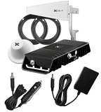 Cel-Fi GO+ Amplifier with AC & DC Power Supplies (GO PLUS) and Interior Home or Building Inside 1 Dome Antenna.