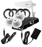 Cel-Fi GO+ Amplifier with AC & DC Power Supplies (GO PLUS) and Interior Home or Building Inside Three Dome Antennas.