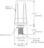 Sub-6 Heavy Duty 600 To 6,000 Mhz WiFi 4G LTE 5G Antenna - OSAIHS