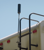 Drive X RV Booster Antenna Installed On Ladder