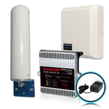 F-Connector SmoothTalker Stealth X6 60dB Extreme Power Building Booster With High Gain Directional and Omni Tube Antenna