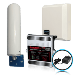 F-Connector SmoothTalker Stealth X6 60dB Extreme Power Building Booster With High Gain Directional and Omni Tube Antenna