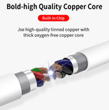 High Quality Copper Core 3.5 mm to Lightning Adapter and Charger for Apple iPhones and iPads