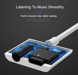 High Tech Top Quality 3.5 mm to Lightning Adapter & Charger for Apple iPhones and iPads
