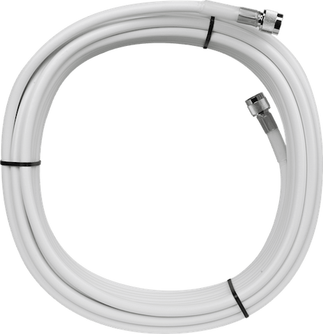 400 Equiv. White Coax Cable with N-Male Connectors (50 Ohm)