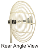 4G 5G Cell WiFi Round Grid Parabolic Antenna 600-6500MHz 14-26dB Gain
