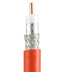75' Plenum Cable (Fire Rated) SureCall SC400 Coaxial with N-Male Connector (Orange Color Seventy Five Feet Coax)