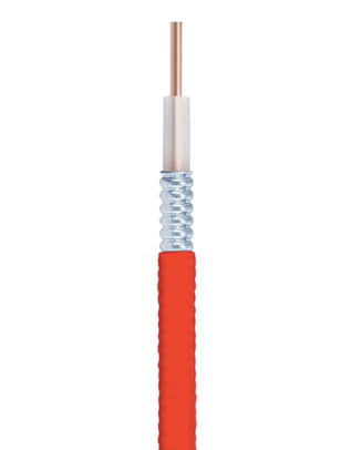 Red 1,000 feet 1/2 inch Plenum Heliax Air Dielectric Coax Cable