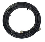 10' SureCall 400 Coaxial Cable with N-Male Connectors (Black Ten Feet Coax Cables)