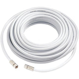 30' SureCall 400 Coaxial Cable with N-Male Connector (White Thirty Feet Coax Cables)