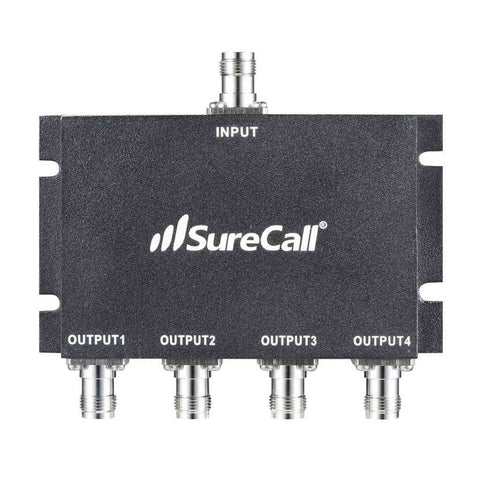 4 Way Splitter with TNC Connector (Wide Full Band Part SC-WS-4-TNC)