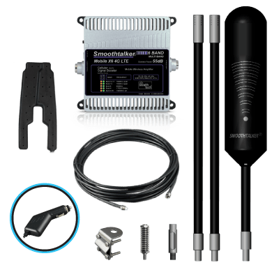 SmoothTalker Trucker X6 Xtube Pro w/CLA 50dB or 55dB Extreme Power Kits With X Tube Omni High Gain Antenna