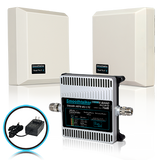 SmoothTalker Extreme Power Stealth X6 72 or 70 dB 14,000 Ft² 3G 4G LTE 6 Band Building Signal Booster w/ 2 High Gain Directional Panel Antennae