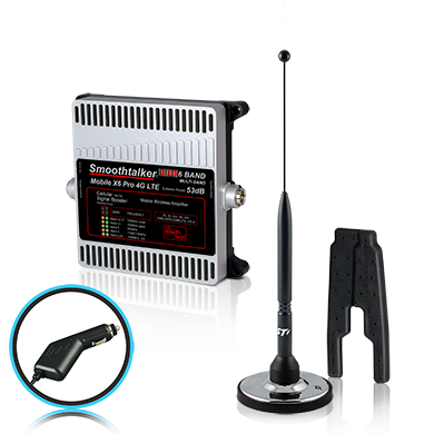 SmoothTalker Mobile X6 Pro 50 or 53 dB (6 Band) w/ 11 in. Large Base Magnet Antenna