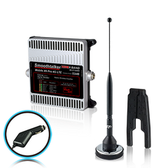 SmoothTalker Mobile X6 Pro 50 or 53 dB Car/ Truck Cell Signal Booster (3G, 4G, LTE, 6 Band) w/ 11 in. Magnet Antenna