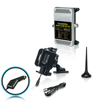 SmoothTalker Mobile CX6 (6 Band w/ 30 or 23 dB Gain) w/ Universal Non-Charging Holder & 3 in. Magnet Antenna