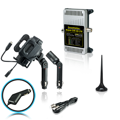 SmoothTalker Mobile CX6 (6 Band w/ 30 or 23 dB Gain) w/ Universal Charging Holder/ Cradle & 3 in. Magnet Antenna
