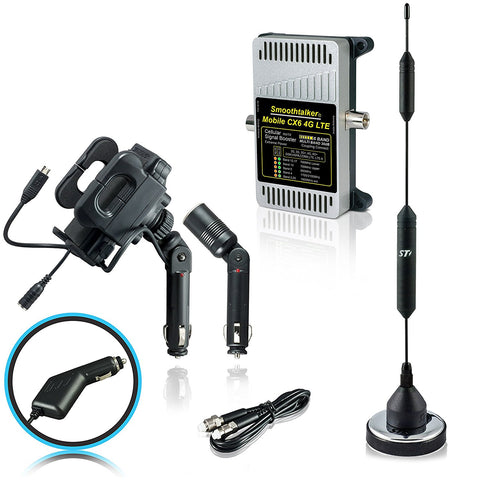 SmoothTalker Mobile CX6 (6 Band w/ 23 or 30 dB Gain) w/ Universal Charging Holder/ Cradle & 14 in. Magnet Antenna