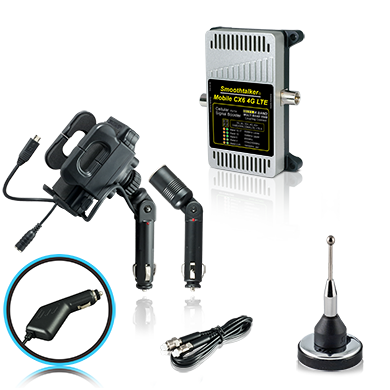 SmoothTalker Mobile CX6 (6 Band w/ 23 or 30 dB Gain) w/ Universal Charging Holder/ Cradle & 2 in. Magnet Antenna