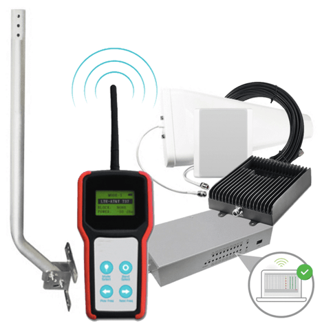 SureCall Fusion5X 2.0 w/ Yagi, Panel, Signal Meter, J-Pipe, Monitor