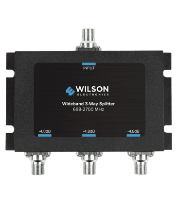 Three Way Splitter (75 Ohm) with F-Female Connector weBoost 850035 WilsonPro