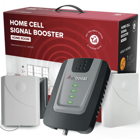 weBoost Home Room with Upgraded Interior Panel Antenna Replacing Desktop Antenna.