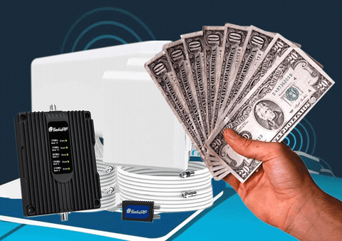 Which Cell Booster Gives Highest sq. ft. Signal Boost at Lowest Cost?