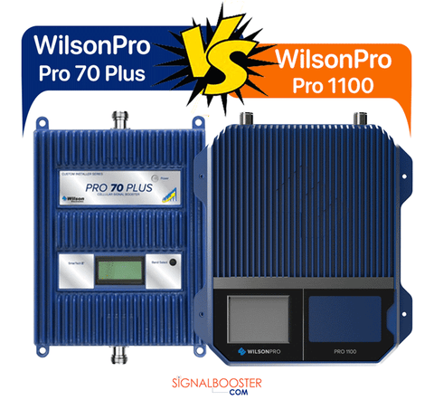 Compare WilsonPro's Pro 1100 vs. Pro 70 Plus by Wilson Electronics
