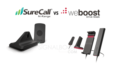 SureCall N-Range vs. weBoost Drive Sleek comparison