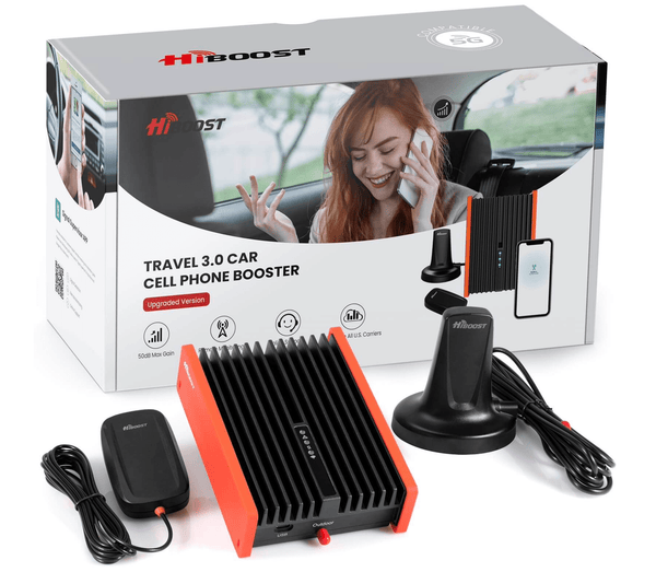 HiBoost Travel Car Cell Phone Signal Booster C30G-5S-BTW