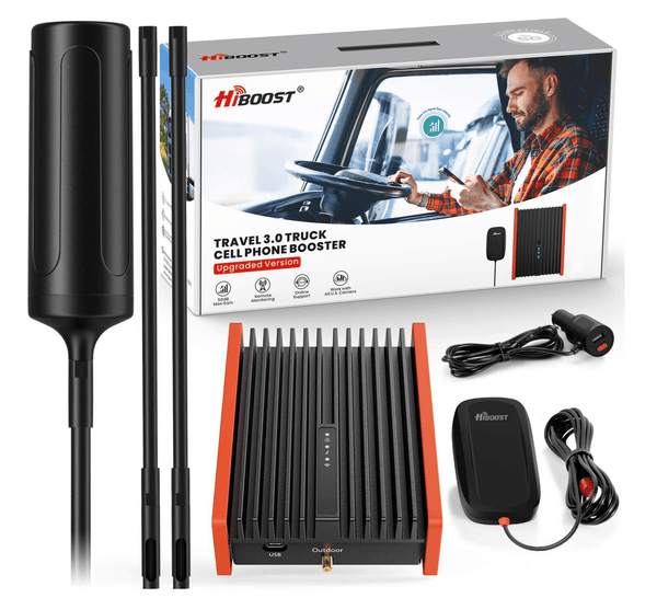 HiBoost Truck Mobile Signal Booster, Travel 3.0 Truck for Trucks, SUVs Van Signal Booster