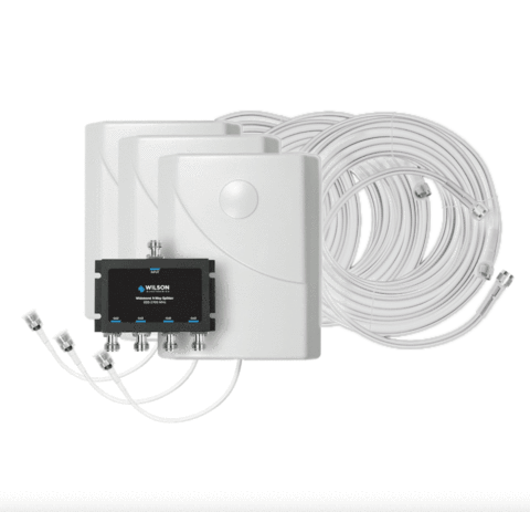 3 Panel Antennae Extension Kit with White Cables (50 Ohm)