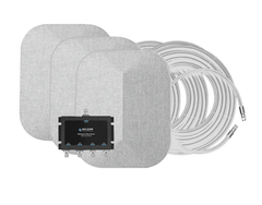 3 Antenna Extension w/Fabric Cover Panel Antenna, White Cable (75 Ohm)