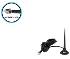 Auto Cell Antenna, 2" Magnet Base, 3" Tall, 10 ft Cable, MCT Connector