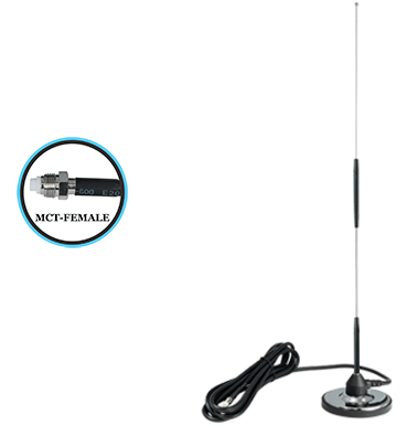 Auto Cell Antenna, 3.25" Mag. Base, 26" Tall, 11 ft. Cab., MCT Conn.