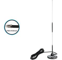 Auto Cell Antenna, 3.25" Mag. Base, 26" Tall, 11 ft. Cab., FME Conn.
