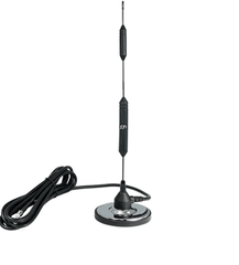 Automotive Cellular Antenna, 3.25" Mag. Base, 14" Tall, 18 ft. Cab., MCT Connector