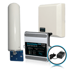 F-Connector 75 Ohm SmoothTalker Extreme Power Stealth X6 70dB Omni Tube & Panel Box Antenna Cell Signal Booster.