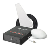 SureCall Force8 5G Signal Booster with Exterior Yagi Antenna with ONE Interior ULTRA THIN Dome Antenna