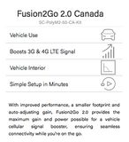 SureCall Fusion2Go 2.0 Canada 3G 4G LTE Car Truck Signal Booster