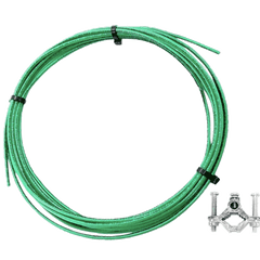 Ground Wire w/Clamp - Grounding Kit for Exterior Antenna/ Surge Protec