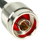 2' SureCall 400 Coaxial Cable with N-Male Connectors (Black Two Feet Coax Cables)